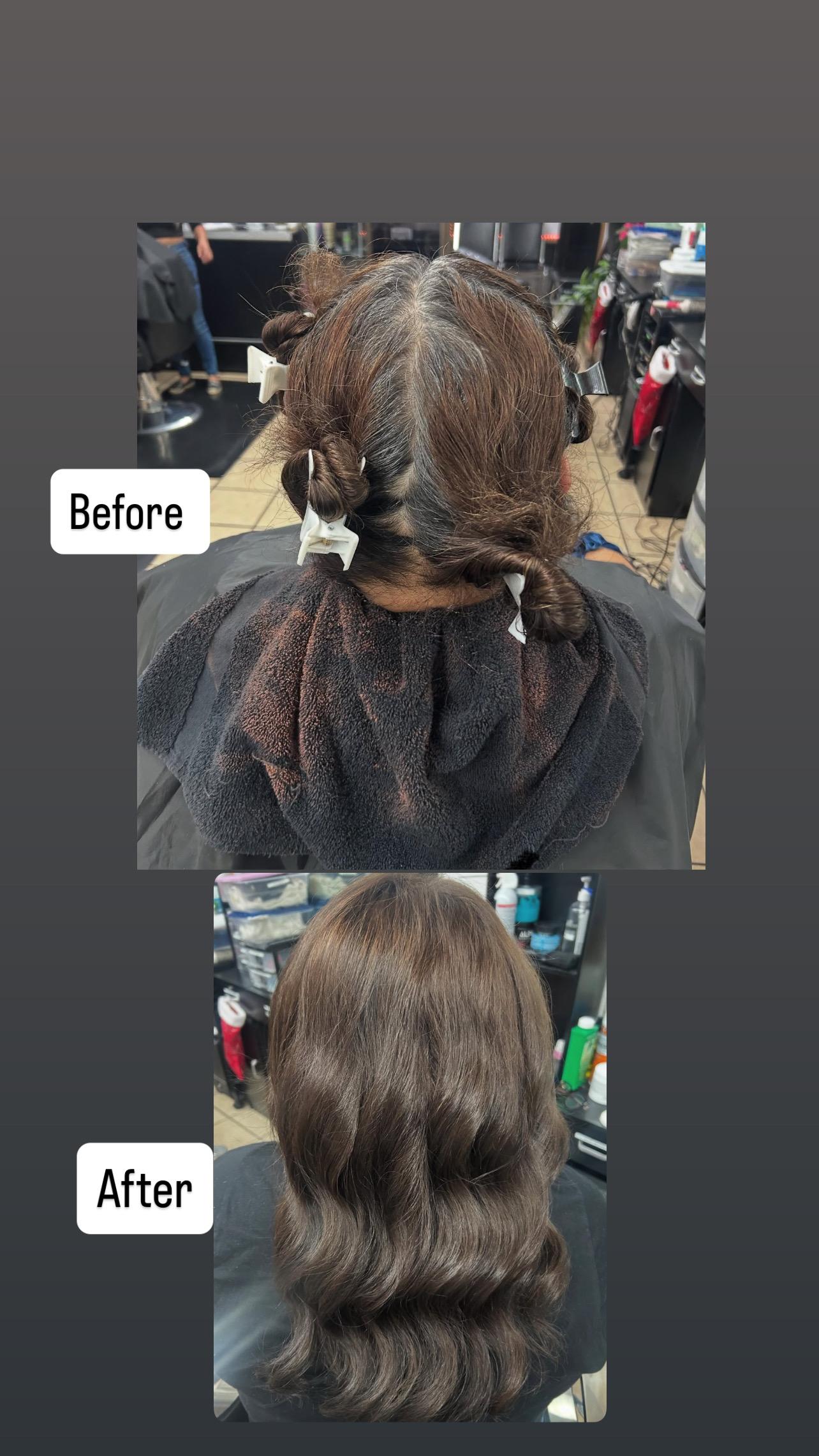 Before and after smoothing & style